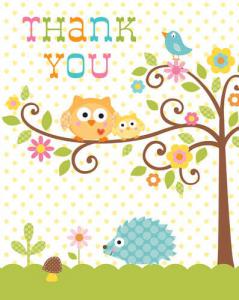 Happi Tree Thank You Cards