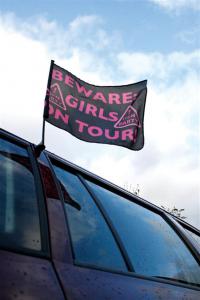 Hen Night Car Flag - bilflagga till möhippan