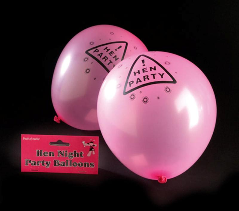 Hen Night Pink Balloons - ballonger till möhippan