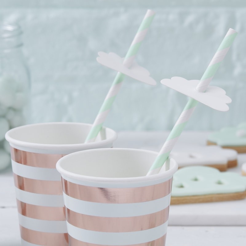 Cloud Paper Straws - Hello World