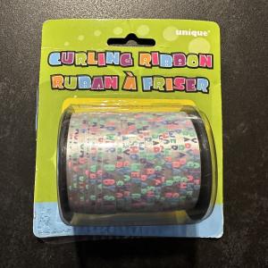 Baby Shower Curling Ribbon - ballong-/presentsnöre