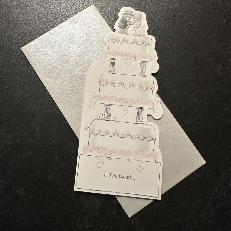 Me to you Wedding Cake Card - Bröllopskort