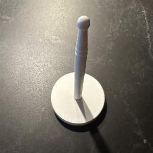 Shabby Chic vitt träspjut för rullar