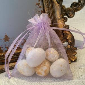 Lavender Organza Gift Bags - ljuslila organzapåsar