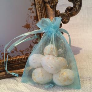 Turquoise Organza Gift Bags - turkosa organzapåsar