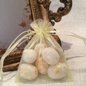 Yellow Organza Gift Bags - gula organzapåsar