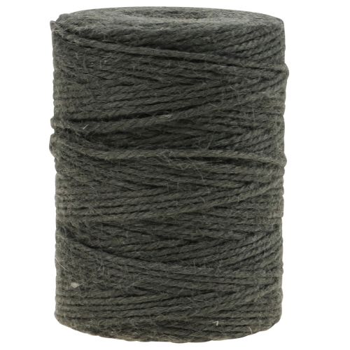 Dark Grey Jute Twine - mörkgrått jutesnöre