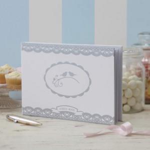 Wedding Guest Book - Vintage Lace