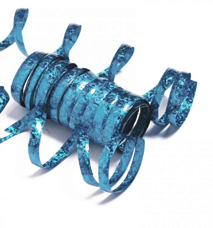 Metallic Serpentine Streamers Powder Blue - blå metallicserpentiner