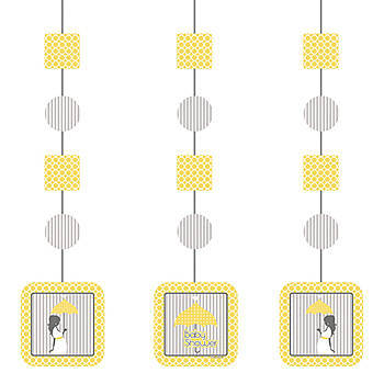 Modern Mommy Baby Shower Hanging Decorations