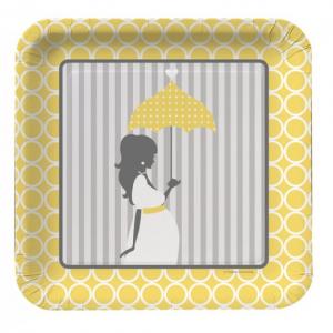 Modern Mommy Baby Shower Plates