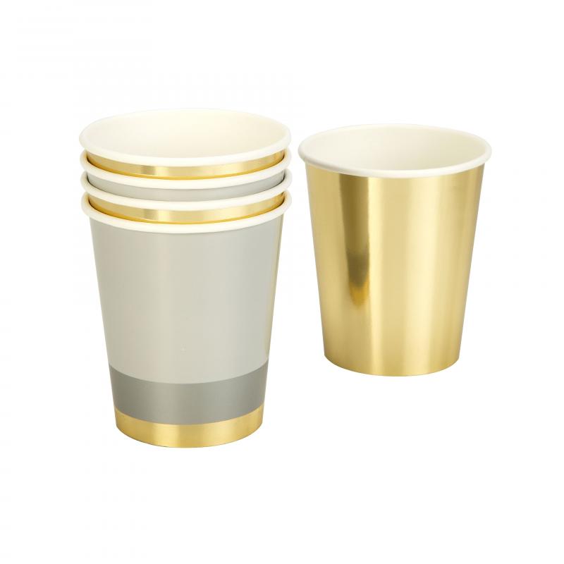 Modern Metallics Paper Cups