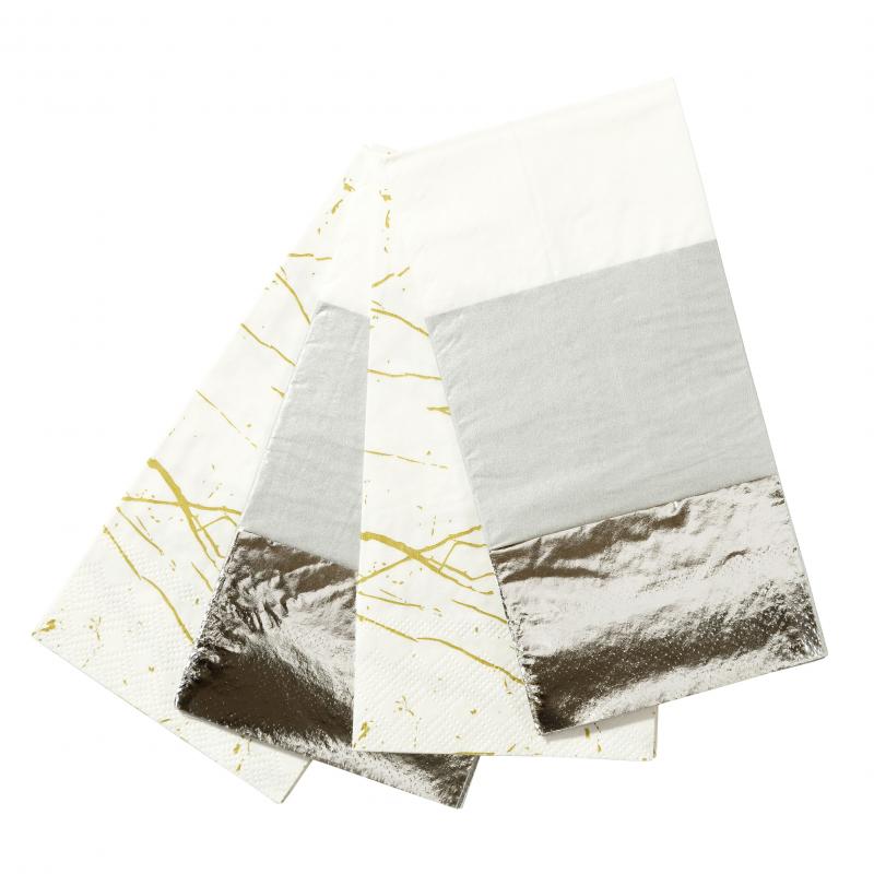 Modern Metallics Double Napkin