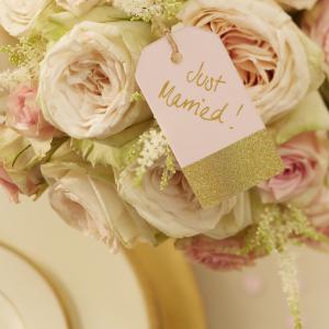 Pink & Gold Luggage Tags - Pastel Perfection