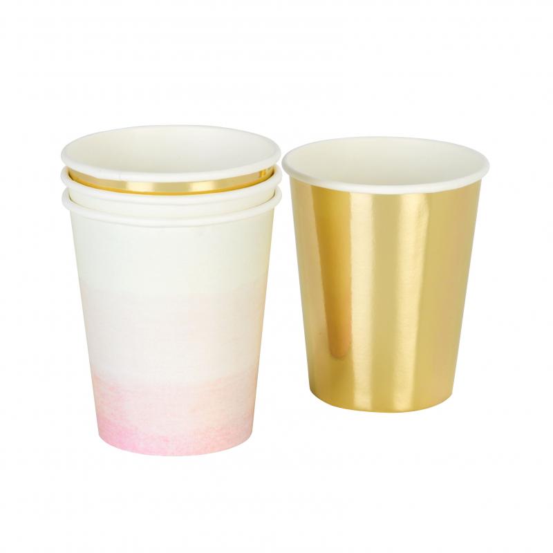 We Heart Pink Paper Cups