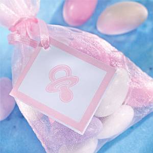 Baby Pink Dummy Tags - ljusrosa taggar