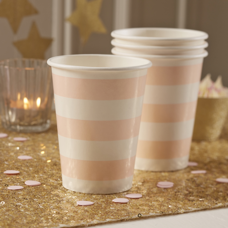 Pink Paper Cups - Pastel Perfection