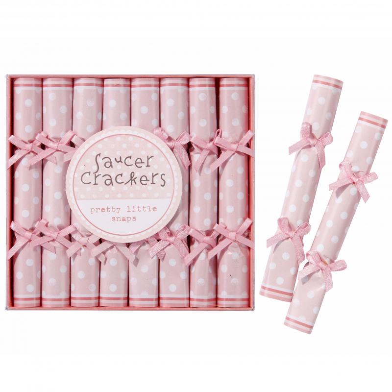 Pink And Mix Saucer Crackers