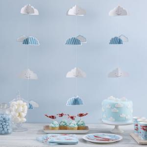 3D Cloud Backdrop Bunting - Flying High
