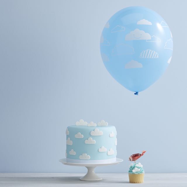 Blue Cloud Party Balloons - Flying High