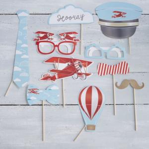 Plane Themed Photo Booth Props - Flying High