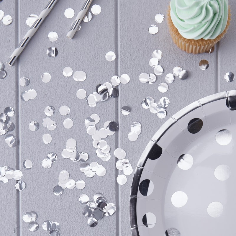 Metallic Silver Table Confetti - Pick & Mix