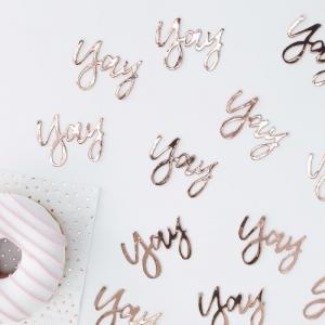 Rose Gold Yay! Confetti - Pick & Mix