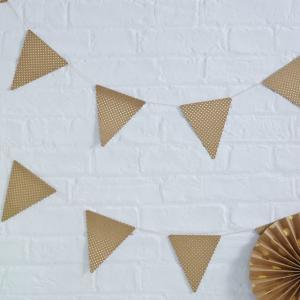 Kraft Gold Foiled Polka Dot Bunting - Pick & Mix
