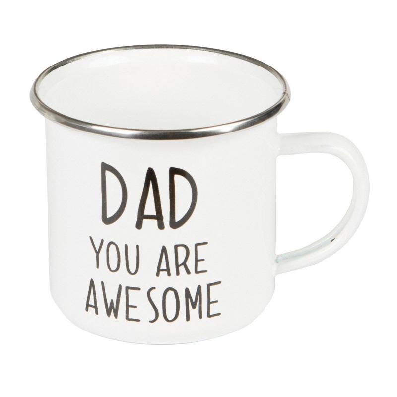 Dad You Are Awesome Enamel Mug - farsdagpresent