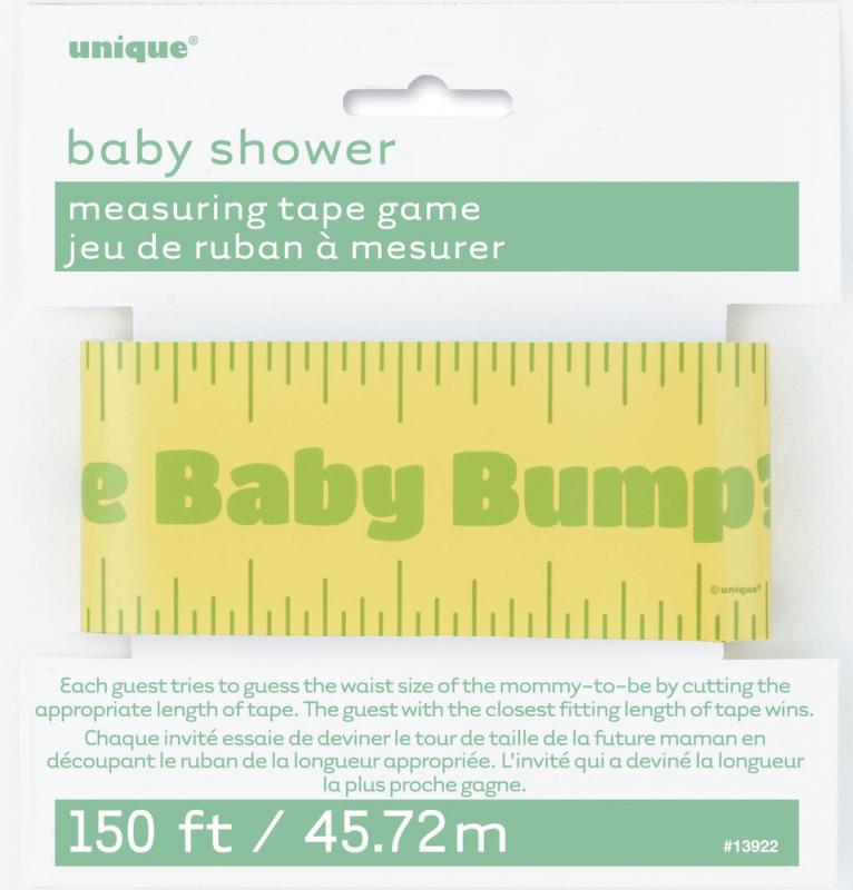 Baby Shower Measuring Tape Game - måttbandslek