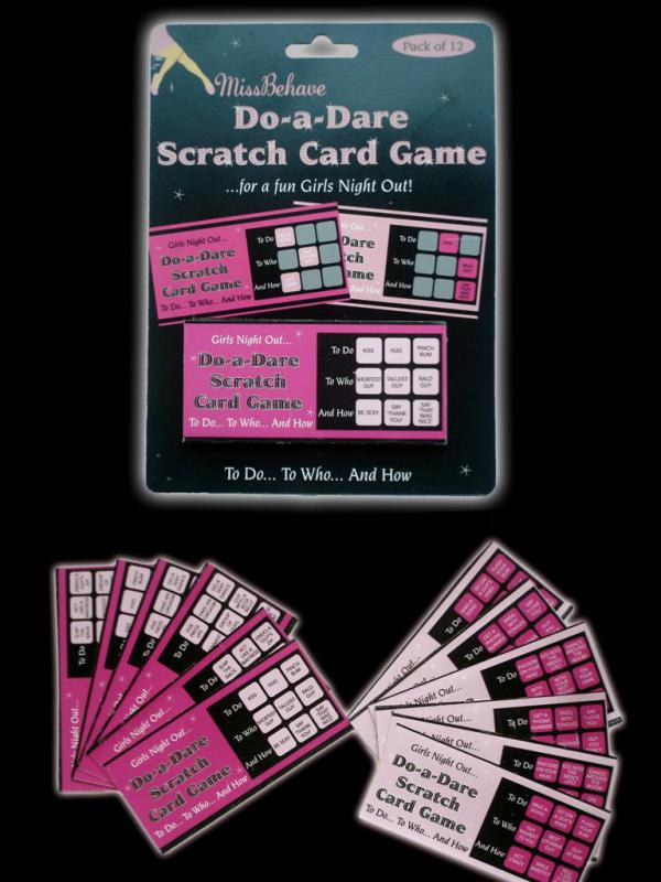 Do-a-Dare Scratch Card Game - uppdragsspel till möhippan