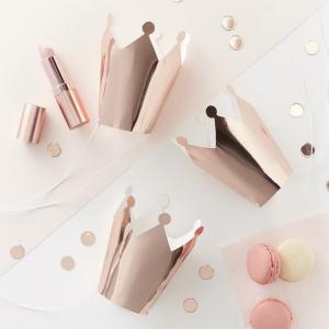Rose Gold Foiled Party Crowns - Team Bride
