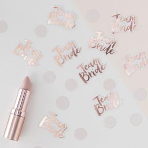 Rose Gold Foiled Team Bride Confetti- Team Bride