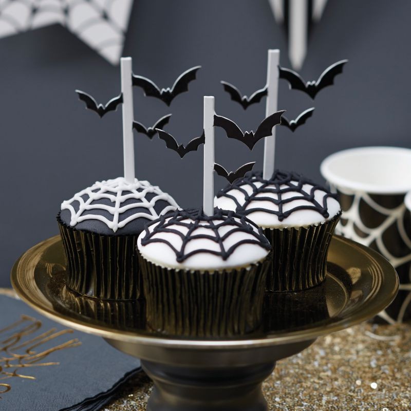 Halloween Bat Cupcake Toppers - Trick Or Treat