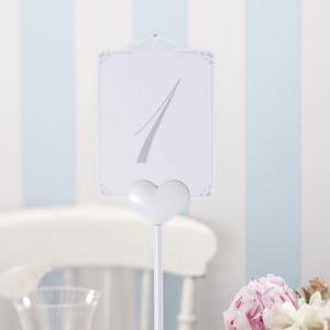 Vintage Table Numbers - Vintage Lace