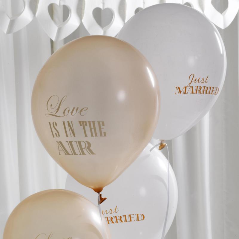 Wedding Balloons - Chic Boutique Ivory & Gold