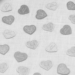 Table Confetti - Vintage Romance White & Silver
