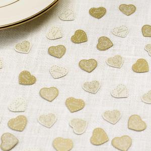 Table Confetti - Vintage Romance Ivory & Gold