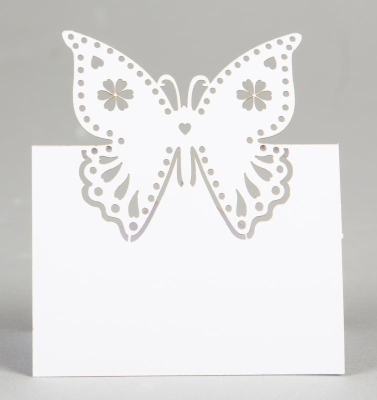 10 Butterfly Place Cards - placeringskort