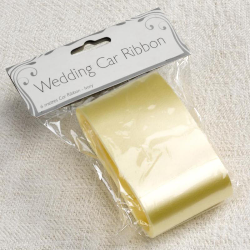 Ivory Wedding Car Ribbon