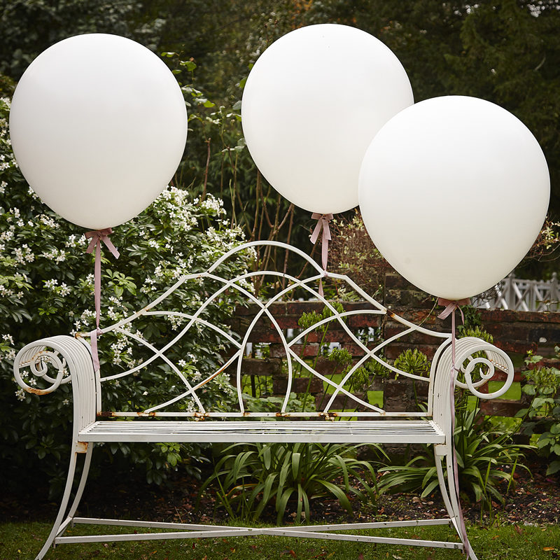 White 36" Feature Balloons- Vintage Affair