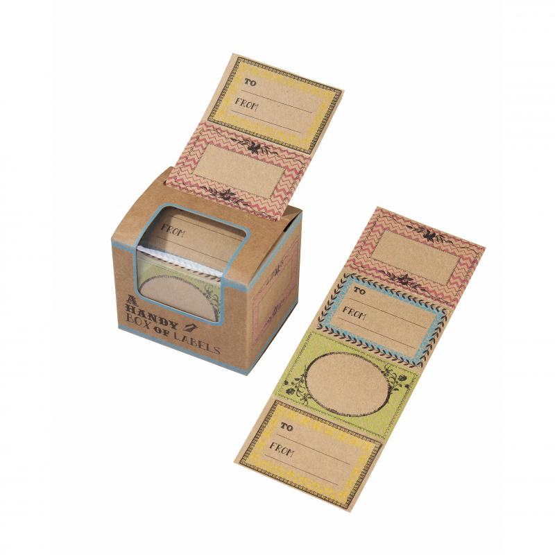 A Handy Box of Labels - klisteretiketter på rulle