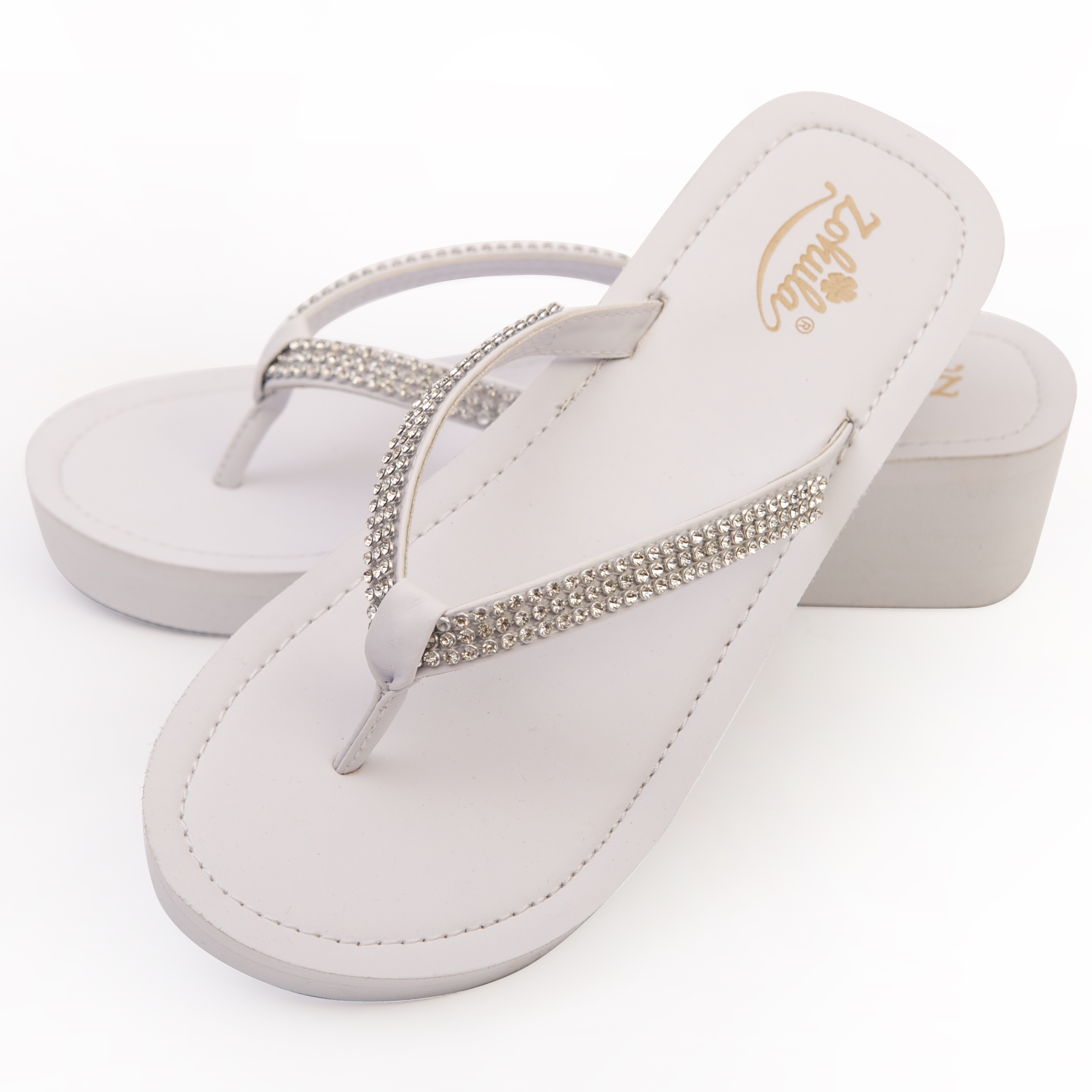 diamante flip flops wedding