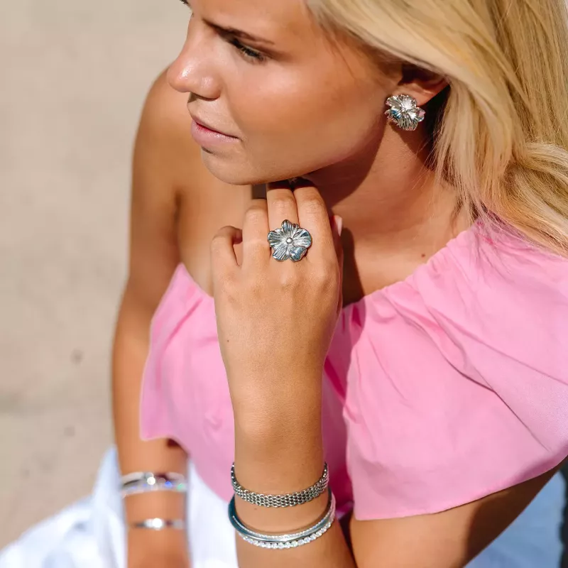 Daisy ring Silver