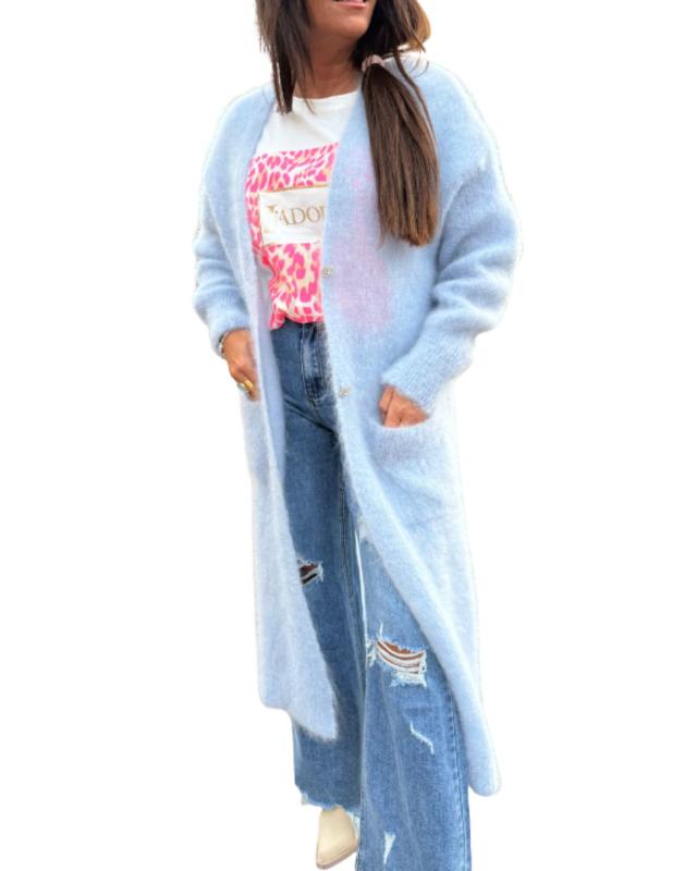 Luxe Long Mohair Cardigan