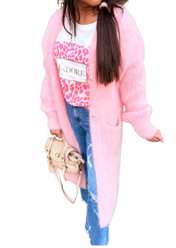 Luxe Long Mohair Cardigan