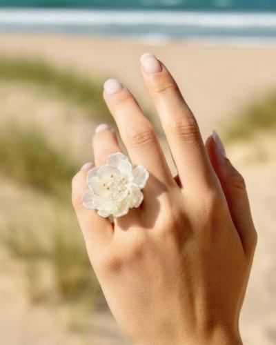 Ring Blomma Pearl