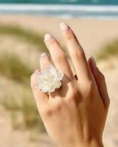 Ring Blomma Pearl