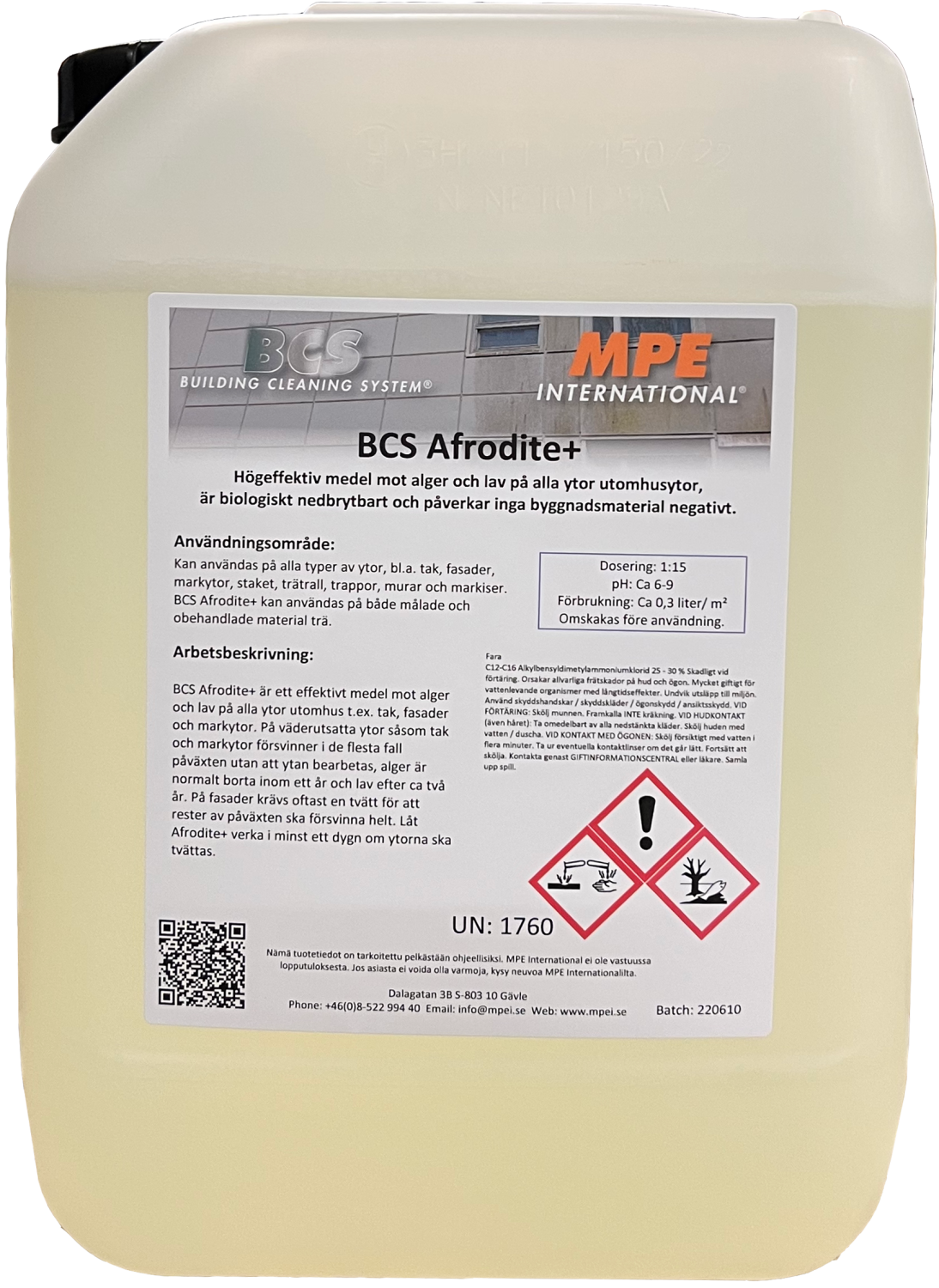 BCS Afrodite+, Facade Cleaning