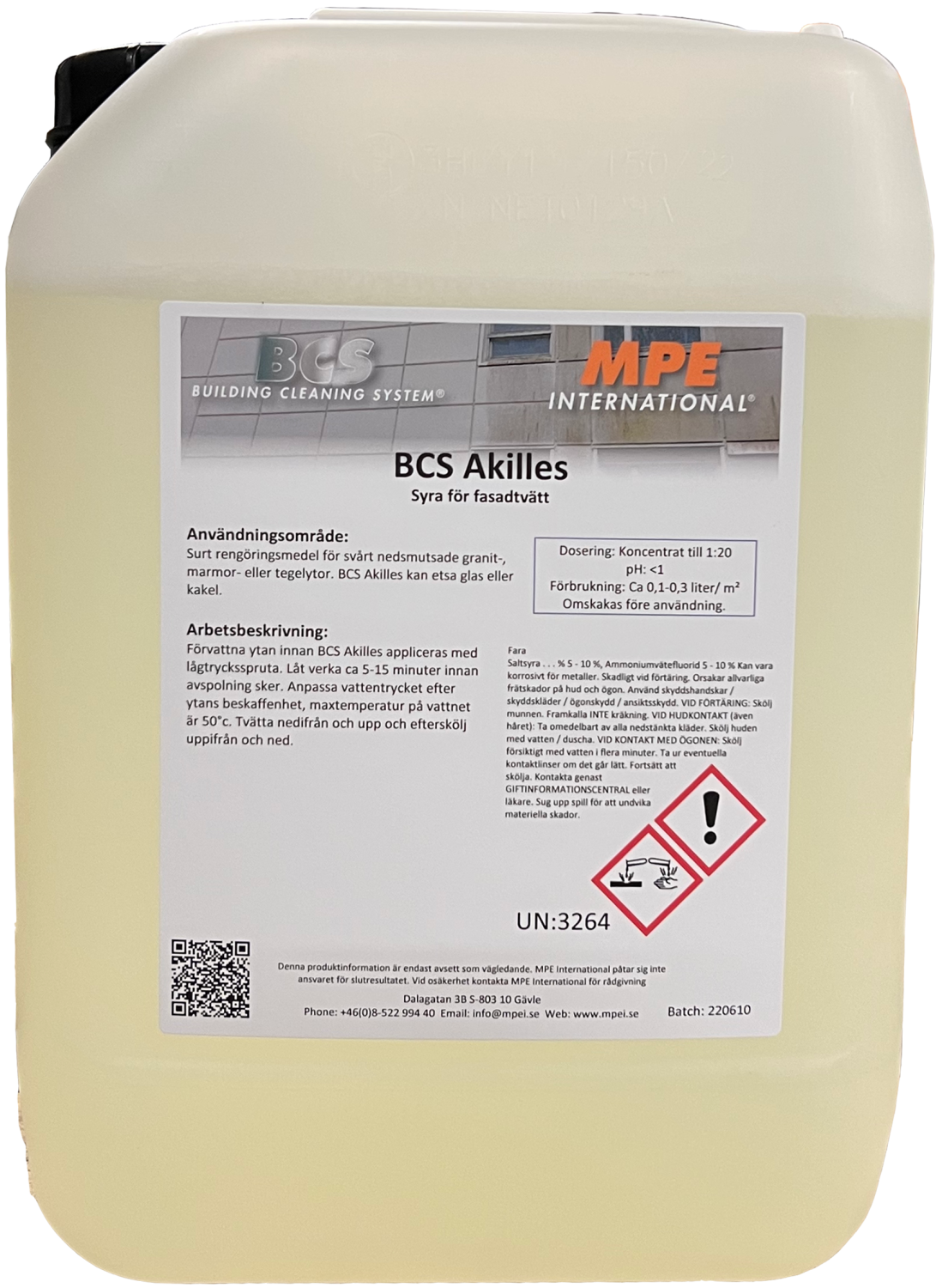 BCS Akilles, Facade Cleaning